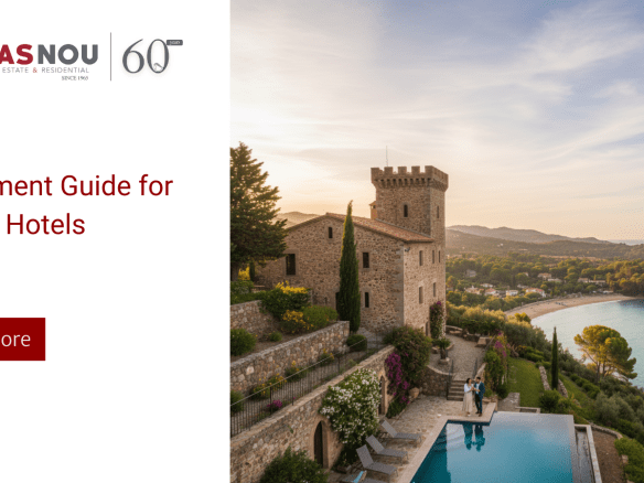 Enjoy a wonderful Steinhotel with swimming pool and view of the coast at sunset. The text on the linked page helps you to find hotels.